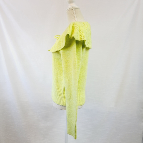 NWOT Calligraphie Neon Wool Blend Sweater Small - Picture 4 of 9
